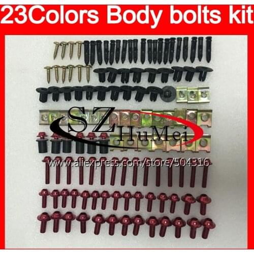 Fairing bolts full screw kit For KAWASAKI NINJA ZX11R 1993 1994 1995 ZX-11R ZZR1100 ZX11 R 1996 1997 Windscreen bolt screws Nuts