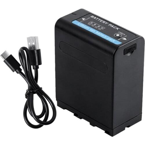 Hot NP-F990 NP F990 8800MAh Camera Lithium Battery for Sony F750 F550 F960 1000C 1500C 2500C Camera with LED Display