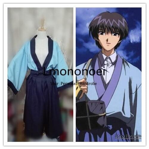 Lmononoei Rurouni Kenshin Soujirou Seta Cosplay Costume