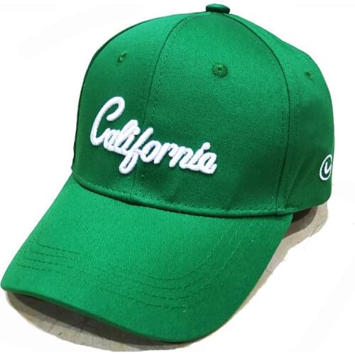 New 3D Embroidery Letter 100%Cotton Mens Baseball Cap Pop Hip-Hop Summer Hat High Quality Green Snapback Womens’ Fashion Hats