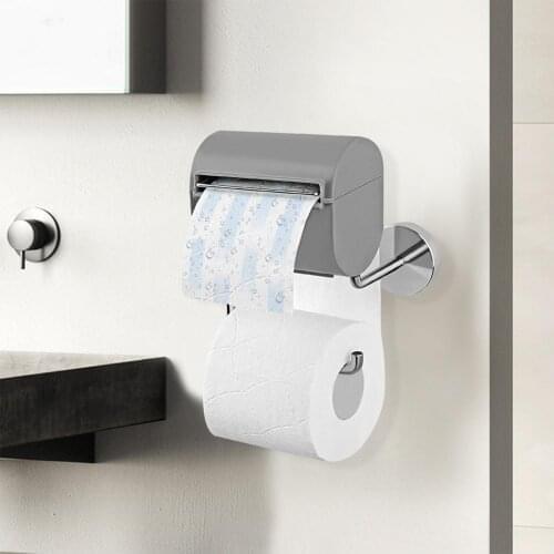 Toilet Paper Roll Holder Tissue Rack Wall Mounted Free Punching Paper Rack Roll Holder Tissue Rack Hook For Bathroom Kitchen