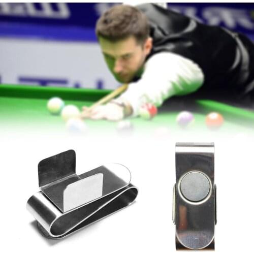 Clip Portable Billiard Pool Cue Strong Magnetic Professional Accessory Tools S Snooker Stainless Shape Sports Chalk Steel H
