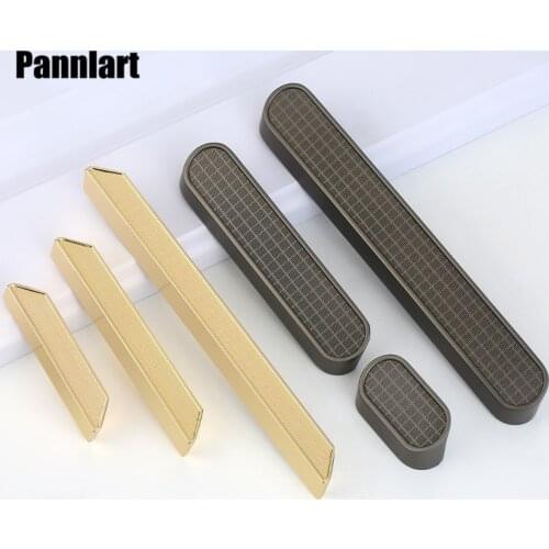 Pannlart 1 Pc Modern Gold Plaid Cabinet Handles Zinc Alloy Dresser Knobs Drawer Pulls Cupboard Door Handles Furniture Handle