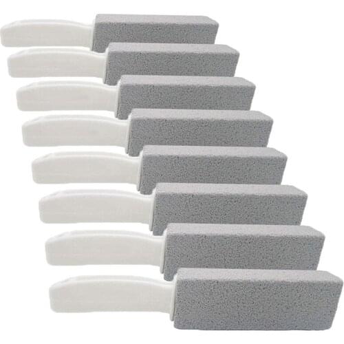 Pumice Stone Toilet Cleaner Multi-function Pumice Cleaning Stick Handle Toilet Bowl Barbecue Cleaning Brush