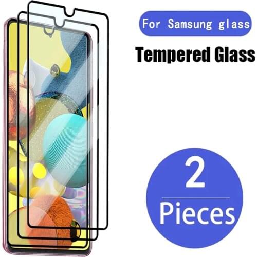 2PCS 9D Full Cover Glass for Samsung Galaxy A51 A71 A21S A31 A41 A11 A12 Screen Protector for Samsung A50 A10E A70 A20 A40 A30