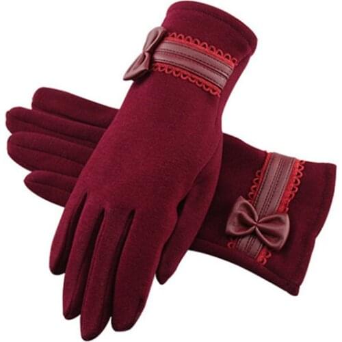 Women Winter Gloves Touch Screen Warm Gloves Outdoor Driving Gloves Mittens Cute