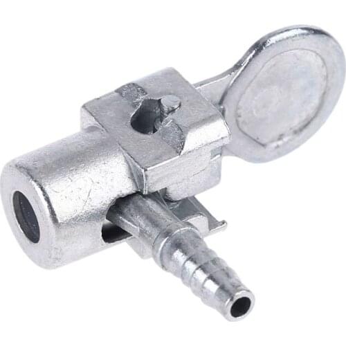 1/4" Lock On All Metal Air Chuck Mini Air Compressor Portable Tire Inflator Tire Chuck Hose End with Barb Connector