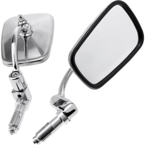 1 Pair Universal 7/8 Inch Motorcycle Stainless Steel Bar End Side Rearview Mirror Motorbike Handlebar Rear View Mirrors