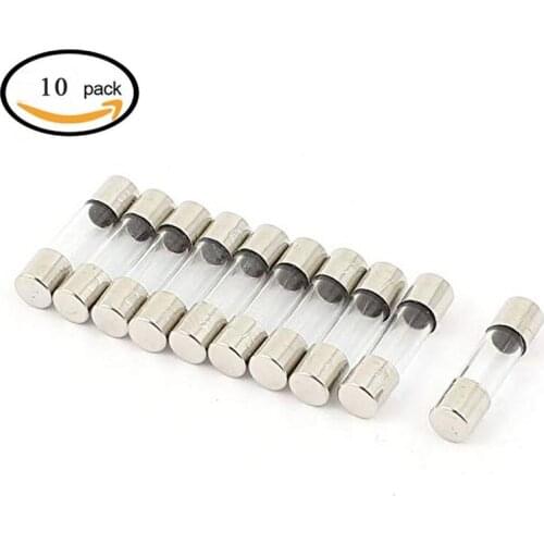 10Pcs 250V 0.2A 200mA Quick Fast Blow Glass Fuses Tubes 5mm x 20mm