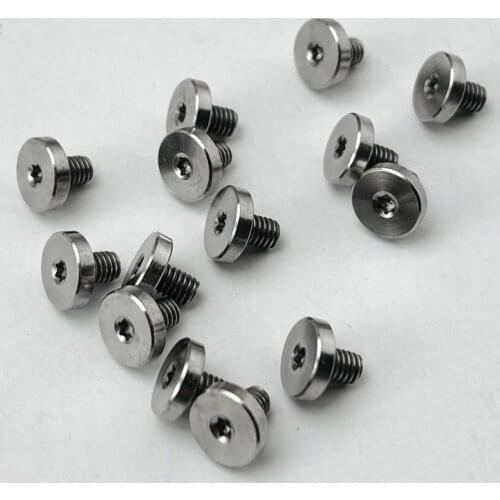 2pcs M2.5 Titanium Alloy Folding Knife Screw Accessories DIY Knife Handle Screw Flat Head Torx Screw Folding Knife Nail