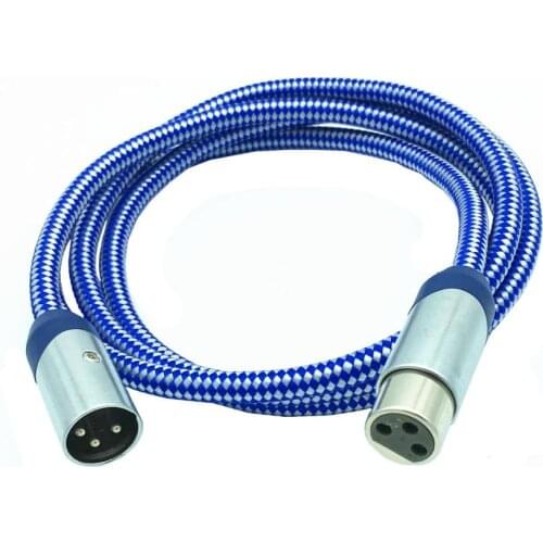 3-Pin Audio Path Cable Balanced XLR Male to XLR Female Cable for Microphones,Speakers,Recording,DMX lighting 1M