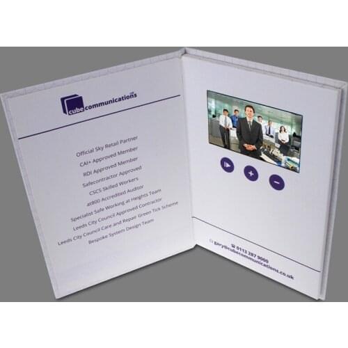 4.3inch Video Brochure Cards for Digital Advertising Player Customization Video screen cards