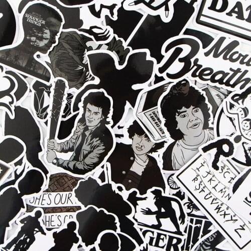 42 Pcs Stranger Thing Figure Stickers Set refrigerator Sticker For Luggage Skateboard Motorcycle Laptop Waterproof Sticke