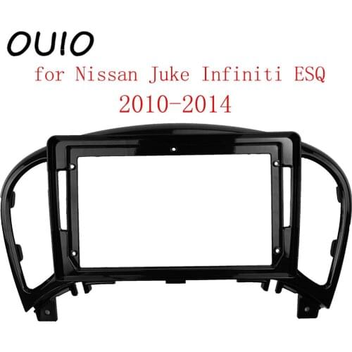 9 inch car dashboard Double Din DVD frame decoration kit dashboard panel suitable for Nissan Juke Infiniti ESQ 2010-2014 frame