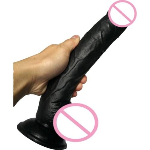 AMABOOM 28*5cm Big Realistic Dildo with Suction Cup Super Soft Flexible Long Dildos Huge Thick Penis Anal butt For Women and gay