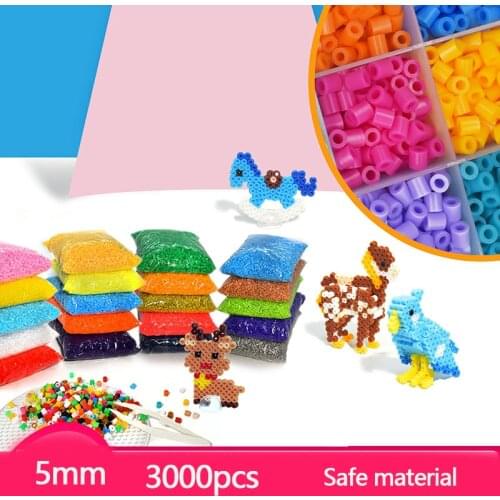 Baby toys 3000 pcs/Bag 5mm Hama Beads Beads strijkkralen Diy Intelligence Educational Toys Puzzles strijkkralen