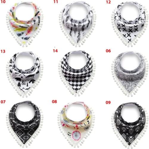 Infant Cartoon baby bibs burps saliva towel Animal cloths triangle cotton babador bandana accessories 14 design For Baby Kids