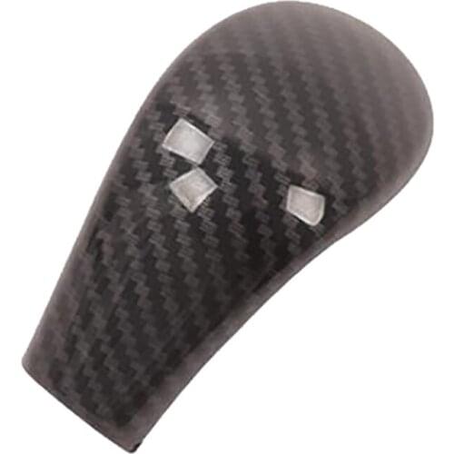 For Nissan Navara NP300 -2019 Car Carbon Fibre Gear Shift Knob Head Cover Trim Decoration Sticker Accessories