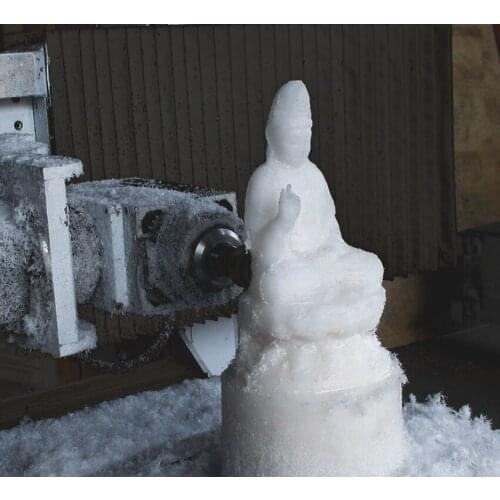 Hard wood cnc router AKM1212-5axis 3d wood cnc router manufacturer 12kw hiteco water cooling electric spindle