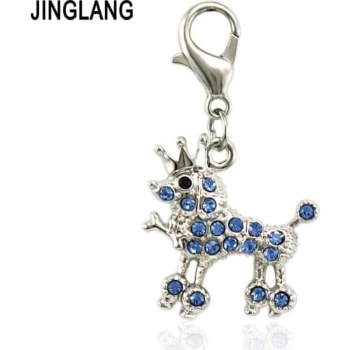 JINGLANG 12 Pieces New Arrival Dog Charm for DIY Animal Pendants DIY Jewelry