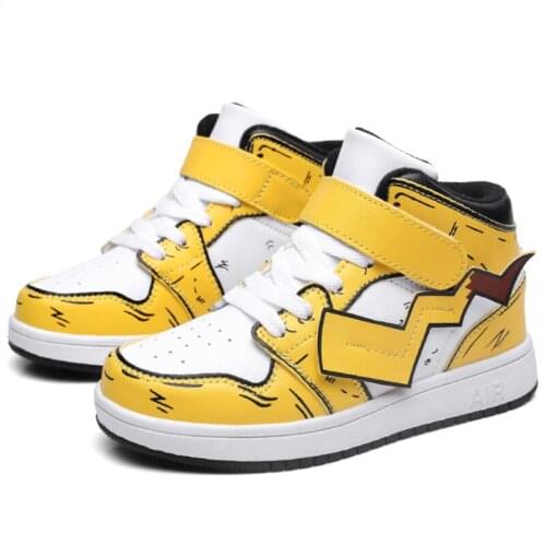 2021Spring and Autumn New Kids Shoes Boys Basketball Sneakers Fashion Boutique Breathable Leather Girls Outdoor Casual Shoes