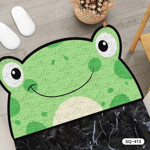 New Cartoon Sand Scraping Dust Door Entrance Welcome Mat Hallway Bath Non-slip Rug Dust Removal Carpet Wire Loop Footpad Doormat