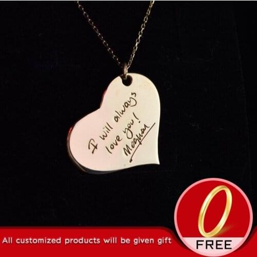 Custom Name Necklace Punk Heart Studded Necklace Vintage Charm Heart-Shaped Collar Necklaces Women Personality Jewelry Gift