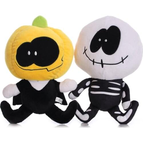 23cm Friday Night Funkin Plush Toys Cute Spooky Month Skid and Pump Hot Game Stuffed Doll Birthday Halloween Gift for Kids