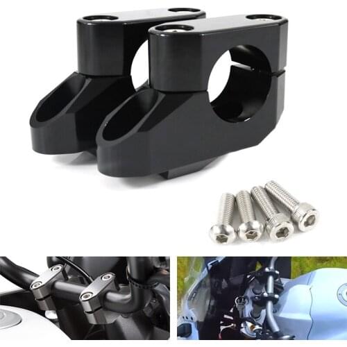 Fit For Kawasaki Vulcan 800 28mm Vulcan 900 VN 900 1 1/8" Handlebar Risers Back Moved Up Mounting Riser Motorcycle Aluminum
