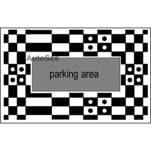 Full-automatical 360 degree car Camera System calibration Cloth for 3D Key-Queen