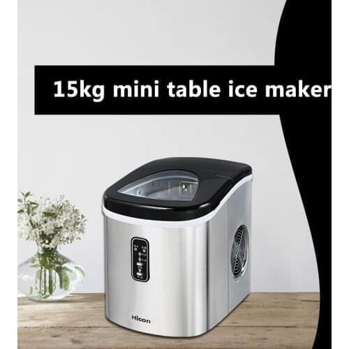 Portable Automatic electric ice Maker Household mini square shape ice making machine 15kg/24H home family small bar coffee shop
