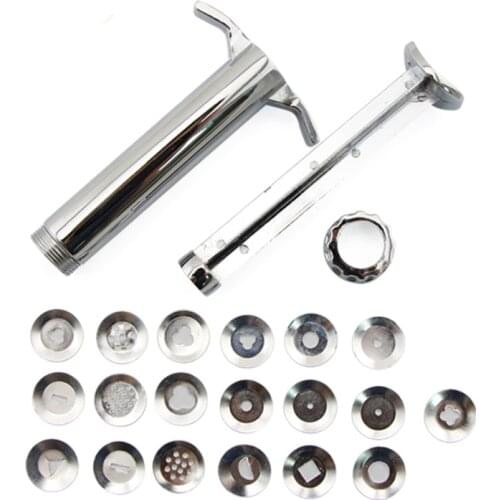 Practical Refill Pack 19 Discs For Sugarcraft Extruder Gun Cake Art Decoration Tool