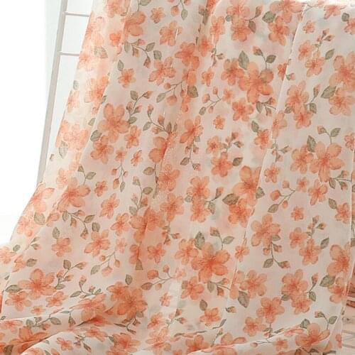 Bubble Chiffon Flower Summer Fresh Print Dress Scarf Shirt Sewing Skirt Fabric