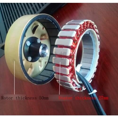 Range extender generator rotor, stator, 4KW5KW6KW, 60V72V, modified generator