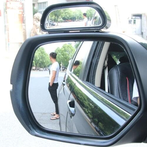 Adjustable Auxiliary Rearview Blind Spot Mirror Universal Car Rear View Convex Mirror for Car Vehicle Side Blindspot