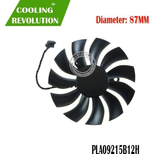 PLA09215B12H 4Pin VGA Cooler Graphics Card Fan For EVGA GTX950 GTX970 GTX1050 GTX1050TI GTX1060 Video Cards Cooling system