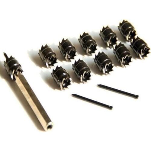 13pcs/set Spot Welding Drill Double Sided High Speed Rotary Spot Weld Cutter Drill Bit Tool