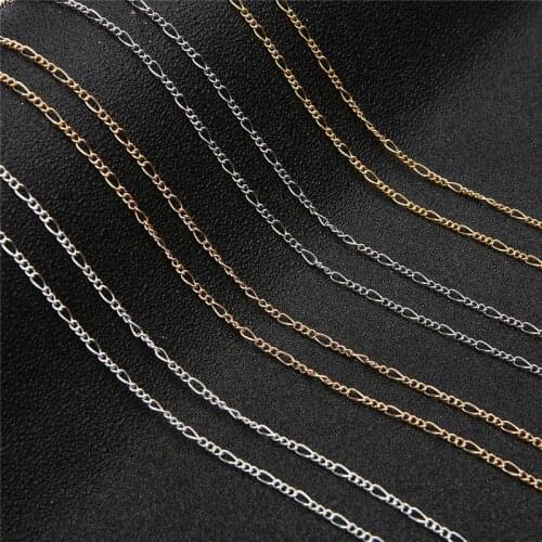 5m/lot Diameter 2mm Open Link Chain Necklace Kc Gold Rhodium Color Iron Necklace Chains Bulk Diy Jewelry Accessories For crafts