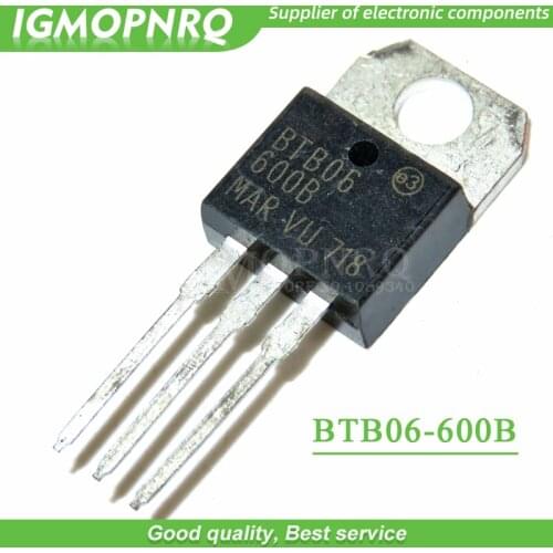 5pcs free shipping BTB06-600B BTB06-600B BTB06 Triacs 6 Amp 600 Volt TO-220 new original