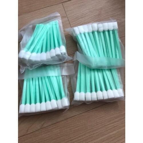 50 pcs Cleaning Swabs Solvent Foam Tipped Cleaning Sponge Sticks Swab For Epson Roland Mimaki Mutoh Printer Cleaning sticks