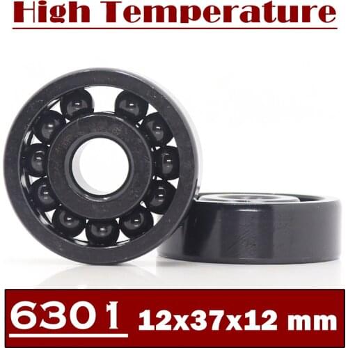 6301 High Temperature Bearing 12*37*12 mm ( 2 Pcs ) 500 Degrees Celsius Full Ball Bearings