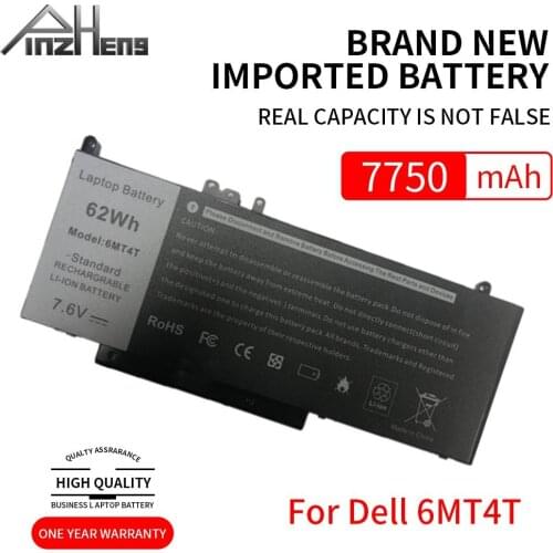 PINZHENG 6MT4T 7750mAh Laptop Battery For Dell Latitude E5470 E5570 Notebook 15.6" M3510 TXF9M 79VRK 07V69Y 7V69Y 7.6V 62WH