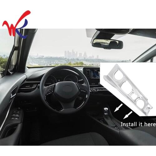 Loyalty for Toyota C-HR CHR 2016 2017 2018 Speed Changing Gear Central Control Box Cover Trim ABS Chrome Car Accessories