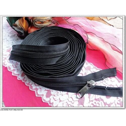 Free shipping #10 black overlength nylon zipper for yacht tents hood 10M/pcs zipper for sewing diy tents outdoor accessories