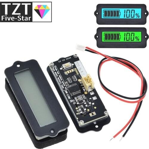 12V LY6W Lead Acid LiPo Battery Capacity Indicator LCD Display Battery Capacity Meter Power Detect Digital IC Tester Voltmeter