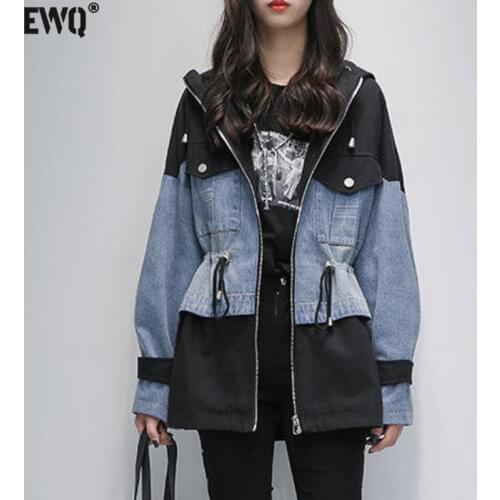 Женские куртки с капюшоном EWQ China At AliExpress