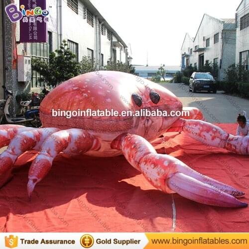 High quality 6 meters long giant inflatable crab customized marine life type blow up crab for display inflatable toys