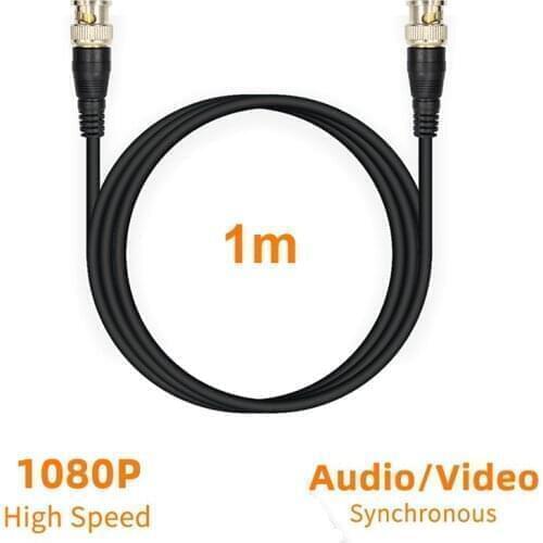 2pcs 1080P HD-SDI BNC Male to BNC Male Cable (75 Ohm) for CCTV Camera Monitor Security System 100cm