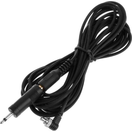 PC Sync Cable 3.5mm 6.35mm Plug to Male Flash Cord Light Trigger Photography 5m 203B