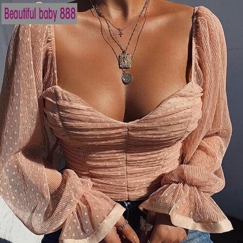 MEQEISS Women's Ruffle Shirts